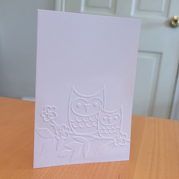 Owl Greeting Card Set of 6, Pair of Owl in tree, Husband and Wife - Picture 3 of 4